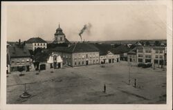 Holice Namesti Square Czechoslovakia Vintage Postcard Postcard