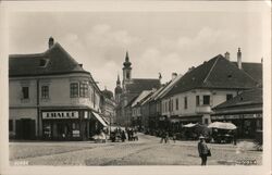 Street Scene in Trnava, Slovakia Eastern Europe Postcard Postcard Postcard