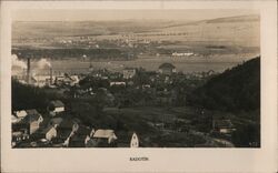 Radotín, Czechoslovakia - Panoramic View Postcard