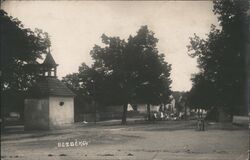 Bezdekov, Czechoslovakia - Village View with Bell Tower Postcard