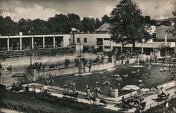 Swimming Pool in Kosice, Czechoslovakia Postcard