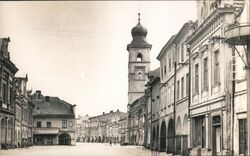 Vintage View of Dolní náměstí Square in Litomyšl Czechoslovakia Postcard Postcard Postcard