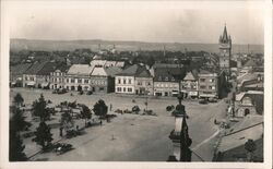 Market Square Vysoké Mýto, Czech Republic Czechoslovakia Postcard Postcard Postcard