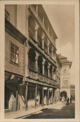 Chrudim, Czech Republic - Building with Arcades Czechoslovakia Postcard Postcard Postcard