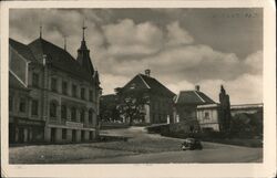 Slavkov u Brna, Czechoslovakia, Town Square Postcard Postcard Postcard