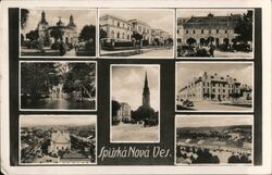 Spišská Nová Ves, Slovakia - Nine View Postcard Eastern Europe Postcard Postcard Postcard