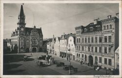 Trutnov Town Square, Czechoslovakia Postcard Postcard Postcard