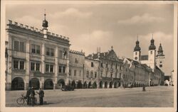 Havlíčkův Brod, Czech Republic - Town Square Czechoslovakia Postcard Postcard Postcard