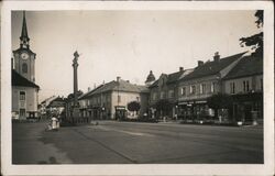 Kostelec nad Orlicí, Main Square, Czechoslovakia Postcard Postcard Postcard