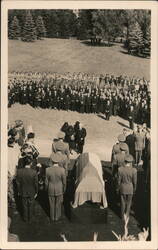 Military Funeral Postcard