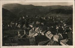 Benešov nad Ploučnicí, Czech Republic - Panoramic View Czechoslovakia Postcard Postcard Postcard