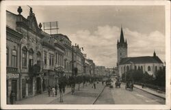 Prešov, Stalinova ulica, Czechoslovakia Postcard