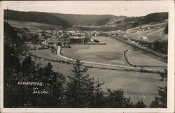 Kerhartice nad Slezak, Czechoslovakia - Aerial View Postcard Postcard Postcard