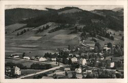 Aerial View of Velké Karlovice, Czech Republic Postcard