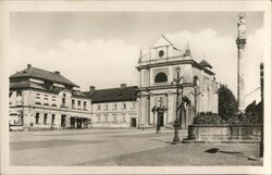 Turnov, Czech Republic - Church and Marian column Czechoslovakia Postcard Postcard Postcard