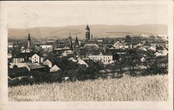 Vintage Domazlice Cityscape Postcard, Czechoslovakia Postcard Postcard Postcard