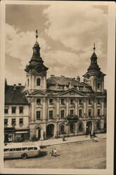 Písek Town Hall, Czechoslovakia Postcard Postcard Postcard