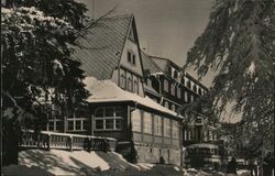 Hotel Tanecnica in winter, Pustevny, Beskydy Mountains Czechoslovakia R. Cimala Postcard Postcard Postcard