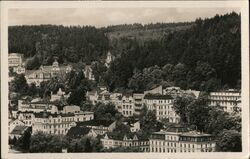 Mariánské Lázně, Czechoslovakia, City View Postcard Postcard Postcard