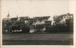 Miletin, Czech Republic - View of Town Postcard