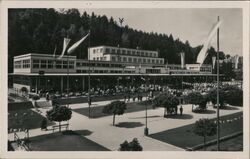 Luhačovice Spa - Community House Czechoslovakia Postcard Postcard Postcard