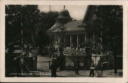 Entrance to the Park, Lázně Poděbrady, Czechoslovakia Postcard Postcard Postcard