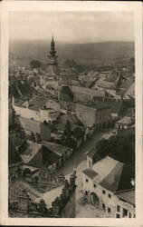 Kežmarok, Slovakia - View of Town from Above Postcard