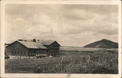 Lučni bouda (Luční Hut) with Sněžka in the background Pec pod Sněžkou, Czechoslovakia Postcard Postcard Postcard