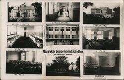 Masaryk Home for Miners Children in Klokočov u Vítkova Czechoslovakia Postcard Postcard Postcard