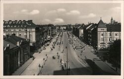 Ulrichovo namesti Street Scene, Hradec Kralove, Czechoslovakia Postcard Postcard Postcard