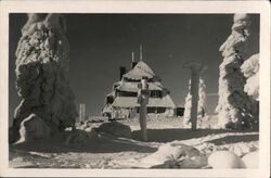 Masarykova chata in Orlicke hory, Czech Republic, Winter Scene Czechoslovakia Postcard Postcard Postcard