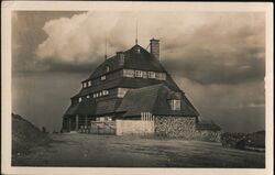 Masarykova Chata, Orlicke Hory Mountains, Czechoslovakia Postcard