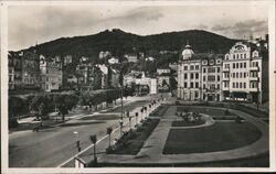 Karlovy Vary, President Beneš Square Czechoslovakia Postcard Postcard Postcard