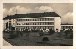 Valašské Meziříčí Realne gymnasium school building Czechoslovakia Postcard Postcard Postcard