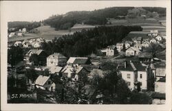 Vintage View of St. Paka, Bohemia, Czech Republic Czechoslovakia Postcard Postcard Postcard