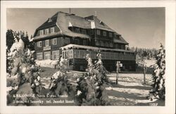 Nova Černá bouda, Janské Lázně, Krkonoše Mountains Czechoslovakia R. Staněk Postcard Postcard Postcard