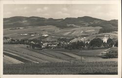 Val. Klobouky - View of Town and Fields Valašské Klobouky, Czechoslovakia Postcard Postcard Postcard