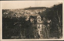 Zbraslav - Závist, View from a Mansion Czechoslovakia Postcard Postcard Postcard