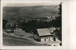 Orlicke Hory, Czechoslovakia - Hotel Panorama and Store Postcard