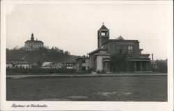 Husuv Sbor Church and Castle, Poděbrady, Czechoslovakia Postcard Postcard Postcard