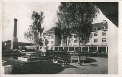 Lázně Bohdaneč Spa Park Statue Czechoslovakia Postcard Postcard