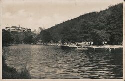 Vintage Znojmo, Czech Republic Postcard - River Scene Czechoslovakia Postcard Postcard Postcard