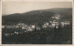 Mariánské Lázně - View from Lookout Czechoslovakia Postcard Postcard Postcard