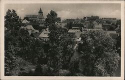 Horaschdowitz / Hořazďovice, Czechoslovakia, Town View Postcard