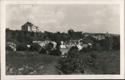 Konice, Czechoslovakia - Town View Postcard