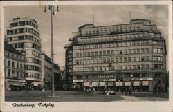 Tuckplatz, Reichenberg, Germany Liberec, Czechoslovakia Postcard Postcard Postcard