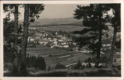 Val. Klobouky, Czechoslovakia, Town View Postcard