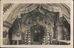 Sedlec Ossuary Bone Church Interior Kutná Hora Czechia Postcard