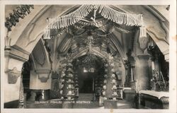 Sedlec Ossuary, Interior View, Kutná Hora, Czechoslovakia Postcard