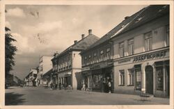 Street Scene in Hořice, Czechoslovakia Postcard Postcard Postcard